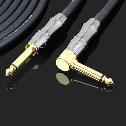 KGR Guitar Cable Keyboard Drum Audio Cable, Specification: 10m(Elbow Straight Jack) - Stringed Instruments by KGR | Online Shopping UK | buy2fix