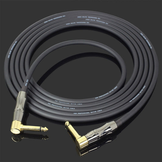 KGR Guitar Cable Keyboard Drum Audio Cable, Specification: 15m(Double Elbow Jack) - Stringed Instruments by KGR | Online Shopping UK | buy2fix