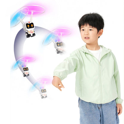 Induction Steel Man Aircraft Gyro Robot Luminous Toy For Children(Cosmic Spacecraft) - Fly Toys by buy2fix | Online Shopping UK | buy2fix