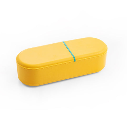 Household Battery Storage Box Data Cable Charger Storage Organizer Box, Color: Yellow Double Layer - Storage Boxes by buy2fix | Online Shopping UK | buy2fix