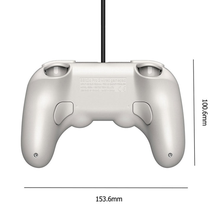 8Bitdo Pro 2 Wired Gamepad For Switch(Gray) - Gamepads by 8Bitdo | Online Shopping UK | buy2fix