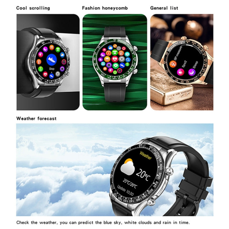 LOANIY E18 Pro Smart Bluetooth Calling Watch with NFC Function, Color: Black Leather - Smart Watches by LOANIY | Online Shopping UK | buy2fix