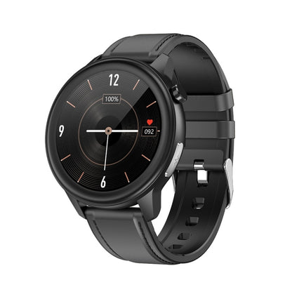 LOANIY E80 1.3 Inch Heart Rate Detection Smart Watch, Color: Black Leather - Smart Wear by LOANIY | Online Shopping UK | buy2fix