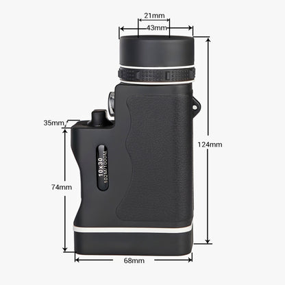 CS-1030 10X Colorful High List Binoculars with Infrared Light(Magic Black) - Monocular Binoculars by buy2fix | Online Shopping UK | buy2fix