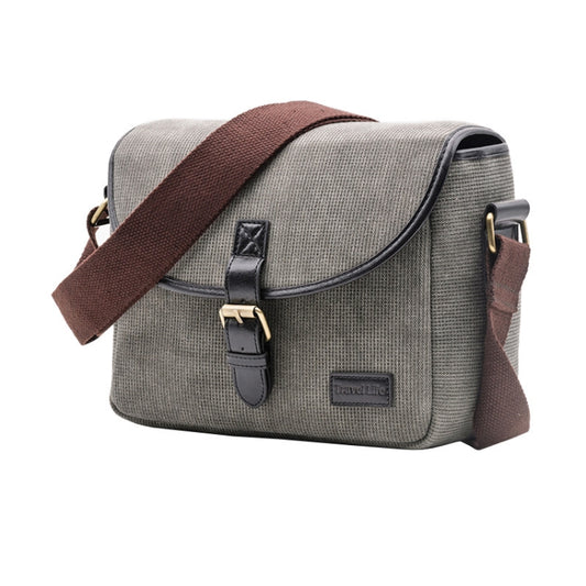 Casual SLR Camera Canvas Crossbody Bag(Gray) - Camera Accessories by buy2fix | Online Shopping UK | buy2fix