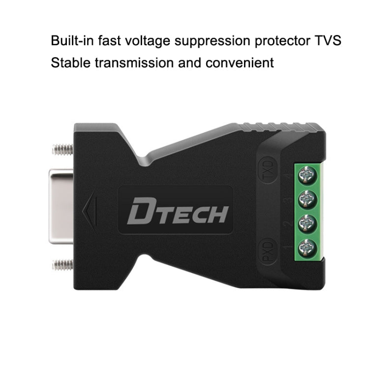 DTECH DT-9001 Industrial Grade Lightning And Surge Protection RS232 To 485 Converter - Sockets Adapters Accessories by DTECH | Online Shopping UK | buy2fix