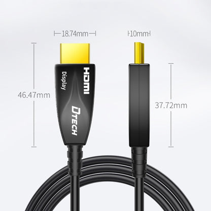 DTECH HDMI 2.0 Version Fiber Optical Line 4K 60Hz Large Screen TV Engineering Wiring, Length: 90m - Cable by DTECH | Online Shopping UK | buy2fix