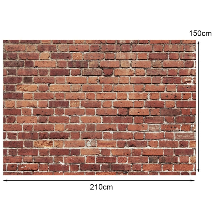 2.1m x 1.5m Retro Red Brick Wall Photo Background - Camera Accessories by buy2fix | Online Shopping UK | buy2fix