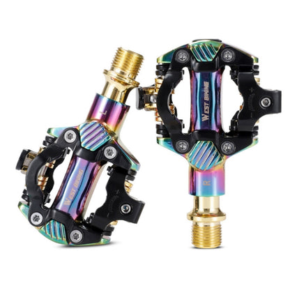 WEST BIKING Mountain Bike Self-locking Lightweight Aluminum Alloy Pedal(Colorful) - Pedals by WEST BIKING | Online Shopping UK | buy2fix