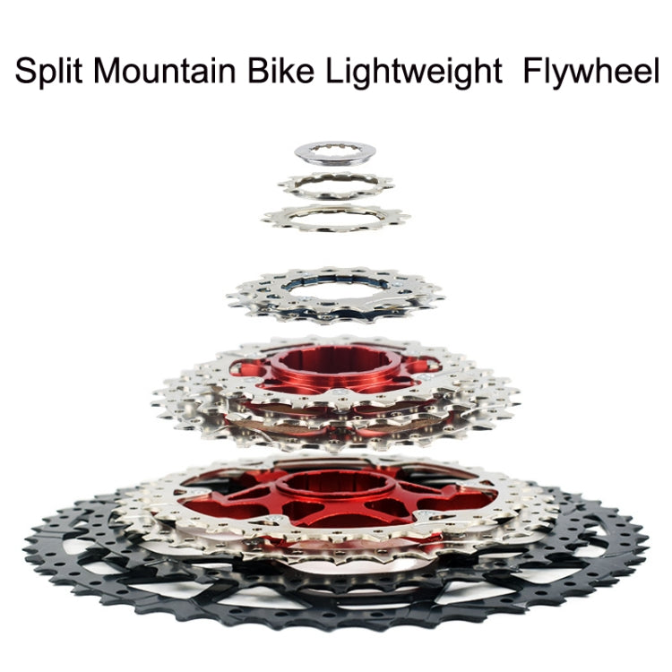 VG Sports Split Mountain Bike Lightweight Cassette Flywheel, Style: 12 Speed 52T (Silver) - Bicycle Chains & Rounds by VG Sports | Online Shopping UK | buy2fix