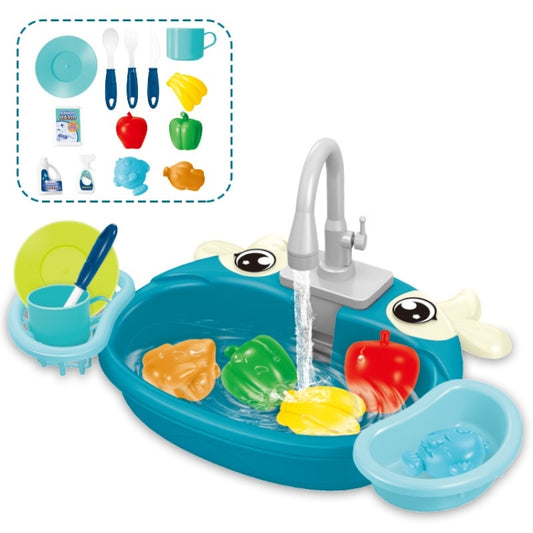 Children Kitchen Toys Electric Circulating Water Dishwasher, Color: Blue - Pretend Play Toys by buy2fix | Online Shopping UK | buy2fix