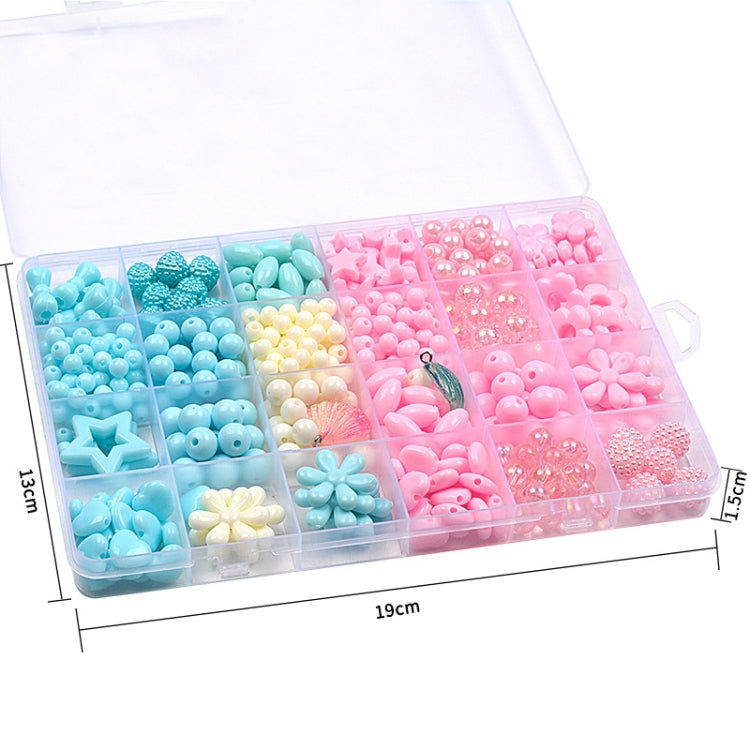 24 Grid Acrylic Beaded Kids DIY Necklace Bracelet Toys(Crystal Candy) - DIY Developmental Toys by buy2fix | Online Shopping UK | buy2fix