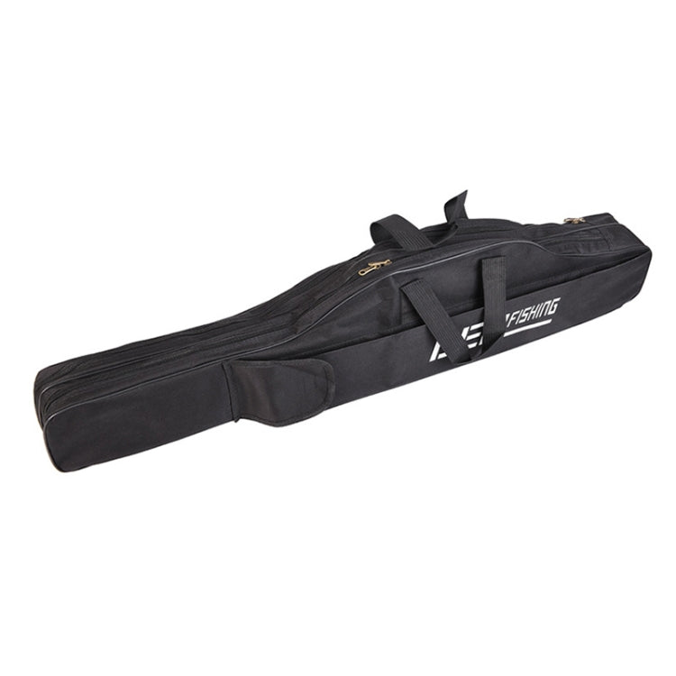 LEO 27746 Folding Fishing Rod Bag Long Fishing Gear Soft Bag, Length: 1.5m Black - Storage Boxes & Storage Bags by LEO | Online Shopping UK | buy2fix