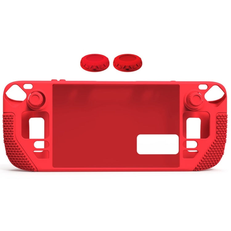 All-Inclusive Silicone Cover With Button Cap For Steam Deck(Red) - Cover Case by buy2fix | Online Shopping UK | buy2fix