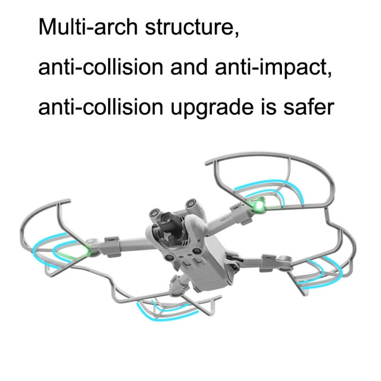 Sunnylife MM3-KC407 For Mini 3 Pro Propeller Blades Anti-Collision Protection Ring(Light Grey) - DJI & GoPro Accessories by Sunnylife | Online Shopping UK | buy2fix