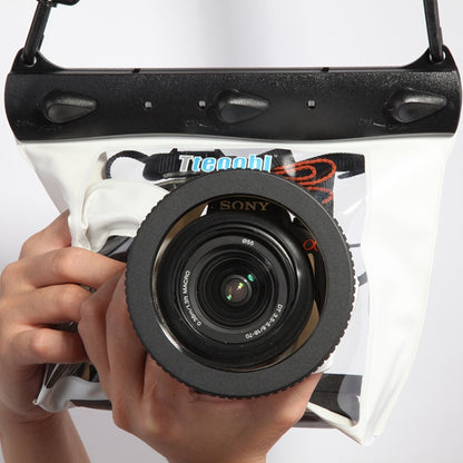 Tteoobl  20m Underwater Diving Camera Housing Case Pouch  Camera Waterproof Dry Bag, Size: L(White) - Diving Accessories by Tteoobl | Online Shopping UK | buy2fix