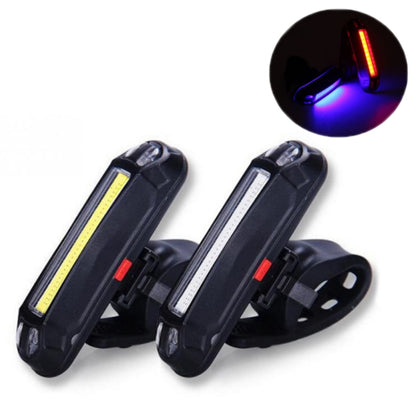 2 PCS LED Rechargeable Bicycle Warning Strip Tail Light(OPP Red&White Light) - Taillights by buy2fix | Online Shopping UK | buy2fix