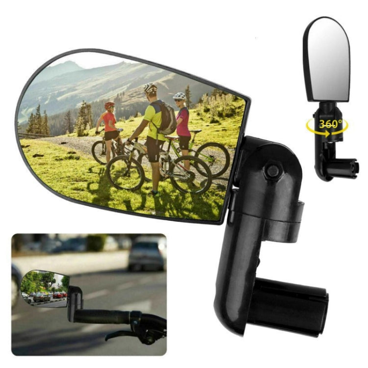 2 Pairs Adjustable Bicycle Flat Rearview Mirror Cycling Accessories(Yellow) - View Mirrors by buy2fix | Online Shopping UK | buy2fix