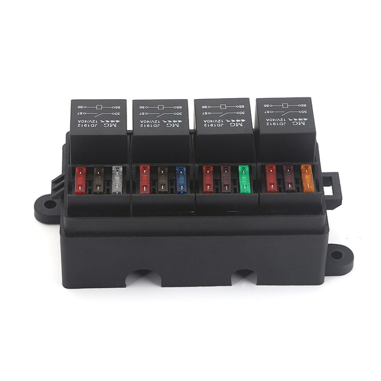 TF008-10 12V 4Pin Relay Car RV Radiography Sound Modified Electromagnetic Insurance Box - In Car by buy2fix | Online Shopping UK | buy2fix