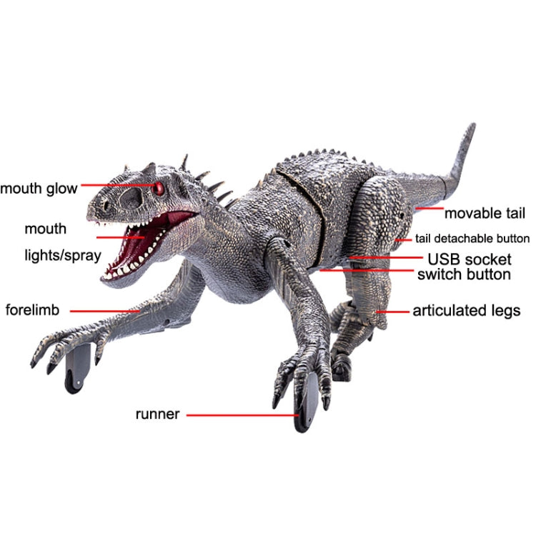 2.4G Wireless Remote Control Tyrannosaur Simulation Mechanical Dinosaur Model Toy(Red) - Model Toys by buy2fix | Online Shopping UK | buy2fix
