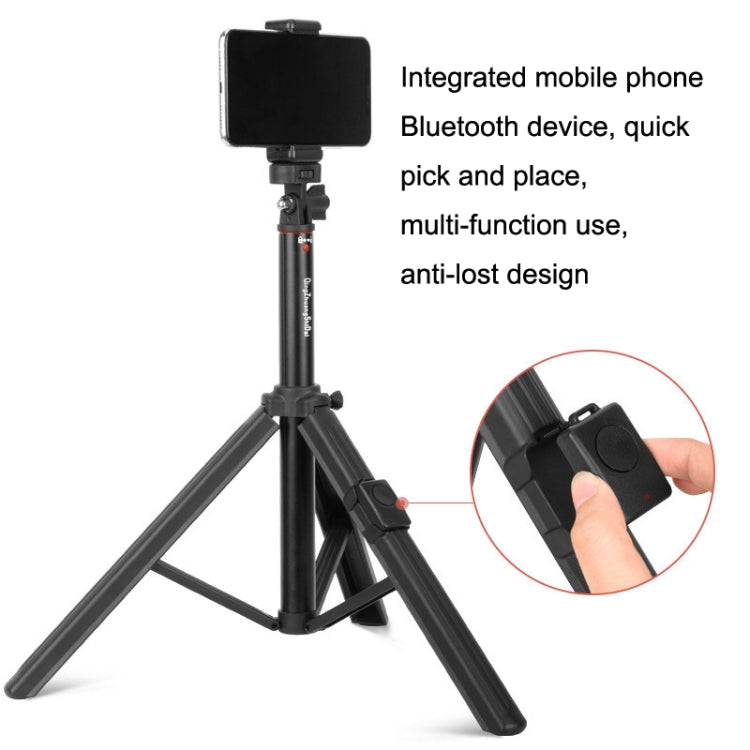 QingZhuangShiDai ZP100 Aluminum Alloy Floor Phone Stand Live Bluetooth Phone Selfie Stick - Selfie Sticks by Qingzhuangshidai | Online Shopping UK | buy2fix