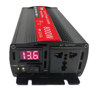 Gurxun 8000W High Power Household Car Sine Wave Inverter, Specification: 24V To 220V - Pure Sine Wave by Gurxun | Online Shopping UK | buy2fix