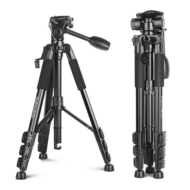 QingZhuangShiDai Q111 Aluminum Alloy Mobile Phone Camera Photography Tripod(Black) - Tripods by QingZhuangShiDai | Online Shopping UK | buy2fix