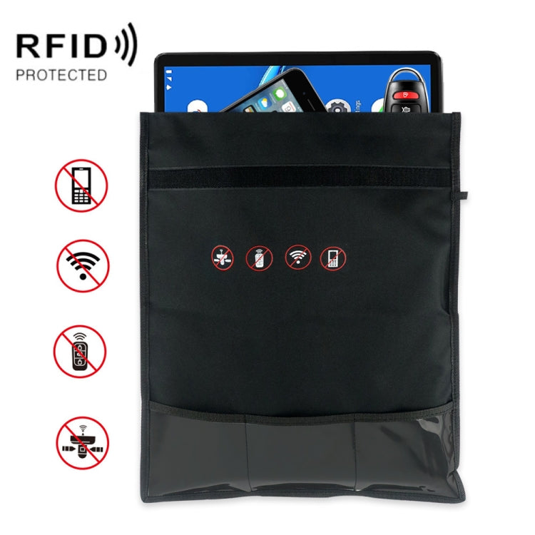 Car Key Signal Shielding Bag Tablet Mobile Phone Privacy Protective Cover Large(Black) - Antimagnetic RFID Package by buy2fix | Online Shopping UK | buy2fix