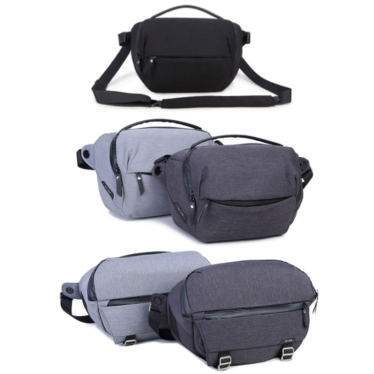 XIUJIAN Crossbody Waterproof Lightweight SLR Camera Bag, Color: 5L Dark Gray - Strap Satchel by XIUJIAN | Online Shopping UK | buy2fix