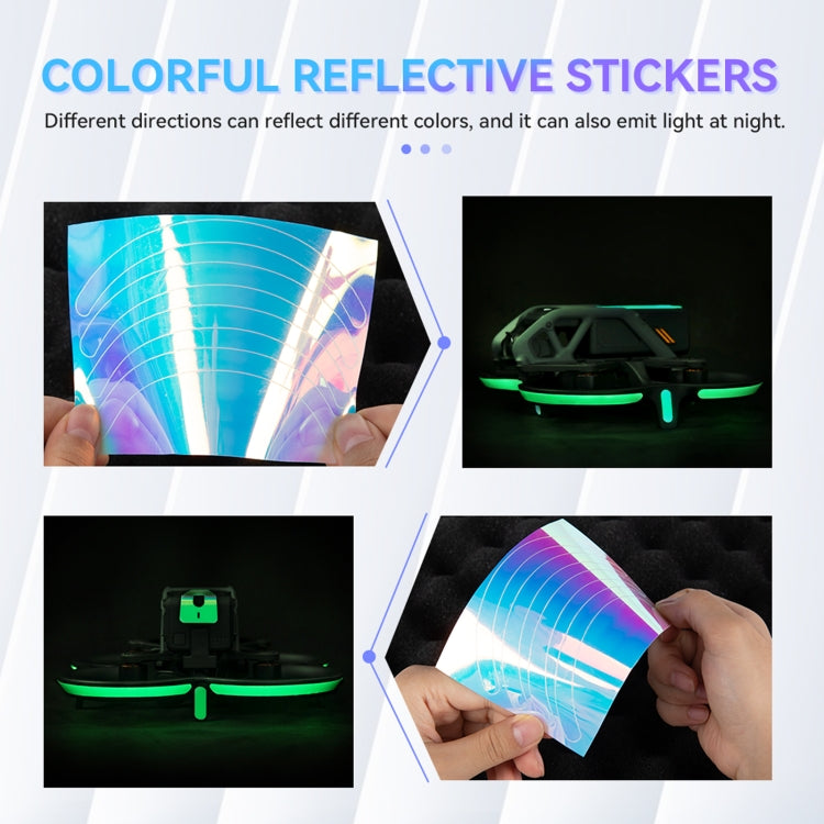 Decorative Stickers For DJI Avata Night Reflective Warning Sticker,Color: Fluorescent Green - DJI & GoPro Accessories by buy2fix | Online Shopping UK | buy2fix