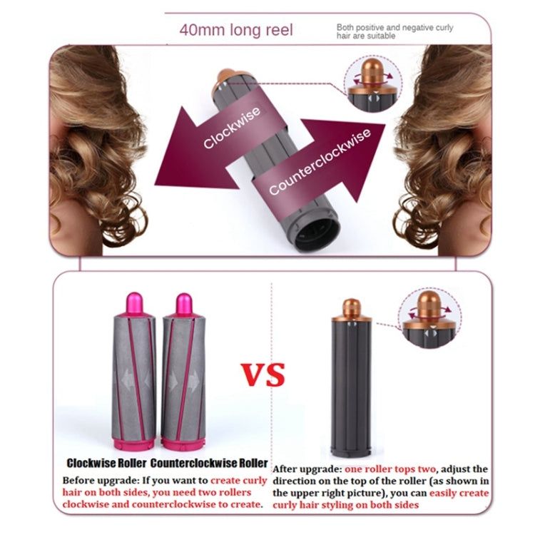 13.4cm Upgraded Long Barrel Curling Iron for Dyson i.d./HD01/02/03/04/08 Hair Dryer  30mm Red - For Dyson Accessories by buy2fix | Online Shopping UK | buy2fix