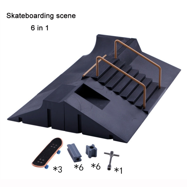 Finger Skateboarding Professional Field Prop Set, Style: 6 in 1 - Model Toys by buy2fix | Online Shopping UK | buy2fix