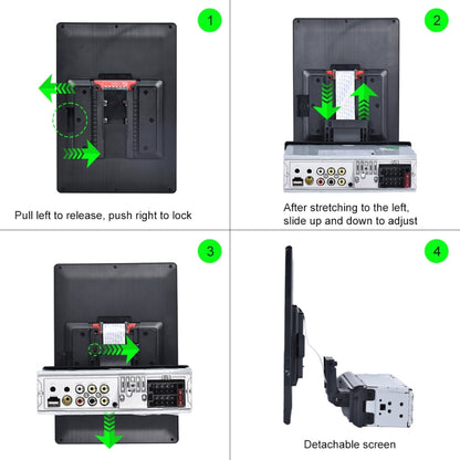 C800 9.5 Inch MP5 Single Butt Carplay Player, Style: Standard+8 Light Camera - In Car by buy2fix | Online Shopping UK | buy2fix