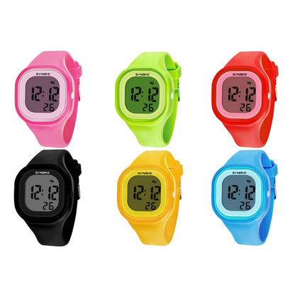 SYNOKE 66896 Multifunctional Detachable Waterproof Luminous Student Watch(Orange) - Silicone Strap Watches by SYNOKE | Online Shopping UK | buy2fix