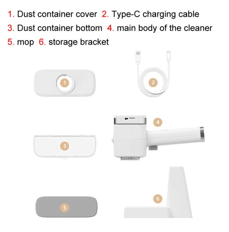 12W Multi-functional Wireless Handheld Cleaner Window Scraping(White) - Handheld Cleaner & Mops by buy2fix | Online Shopping UK | buy2fix