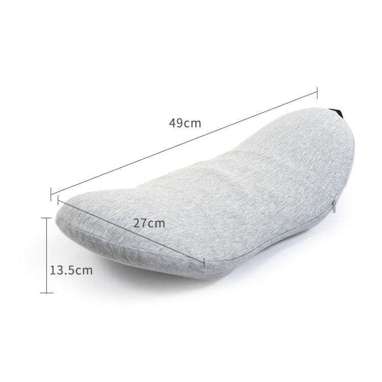 Memory Foam Lumbar Spine Cushion Pregnant Women Sleeping Lumbar Pillow(Dark Gray Crescent) - Cushions & Pillows by buy2fix | Online Shopping UK | buy2fix