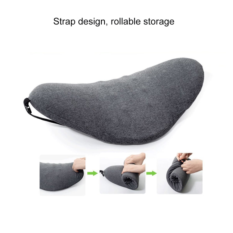 Memory Foam Lumbar Spine Cushion Pregnant Women Sleeping Lumbar Pillow(Dark Gray Crescent) - Cushions & Pillows by buy2fix | Online Shopping UK | buy2fix