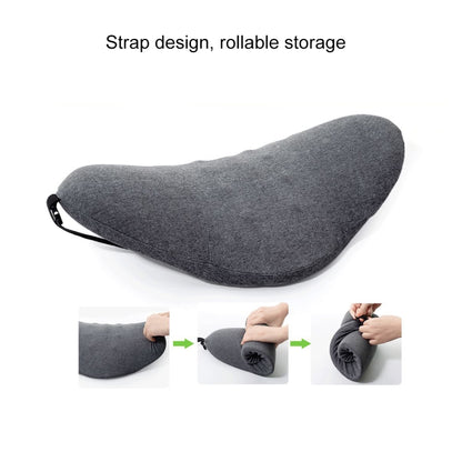 Memory Foam Lumbar Spine Cushion Pregnant Women Sleeping Lumbar Pillow(Dark Gray Crescent) - Cushions & Pillows by buy2fix | Online Shopping UK | buy2fix