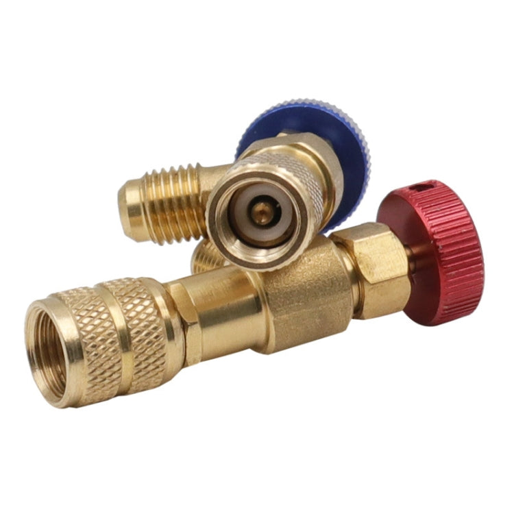 Air Conditioner Fluoridation Safety Valve Refrigerant Filling Connector(Side R22 Bottom R410) - In Car by buy2fix | Online Shopping UK | buy2fix
