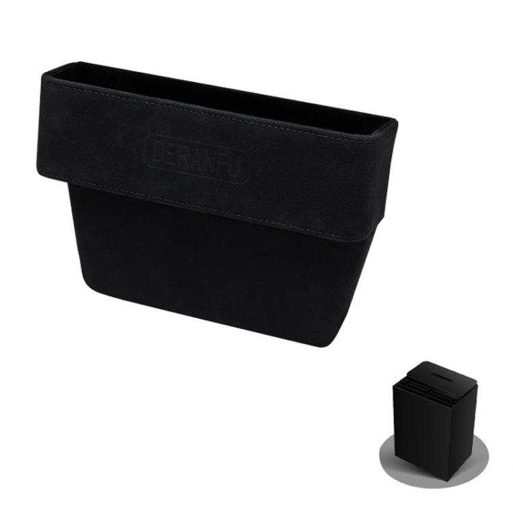 DE RAN FU Car Seat Storage Box Cup Holder Fur Citrine Phone Sundry Storage Box(Black) - In Car by DE RAN FU | Online Shopping UK | buy2fix