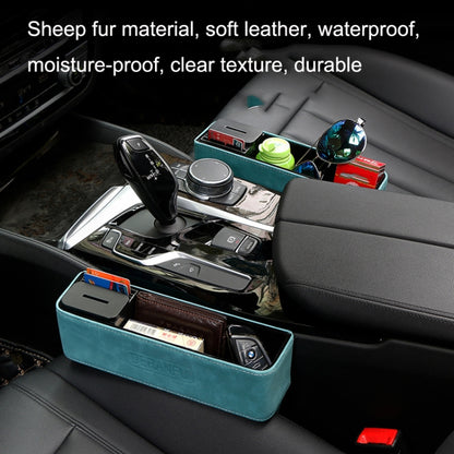 DE RAN FU Car Seat Storage Box Cup Holder Fur Citrine Phone Sundry Storage Box(Blue) - Stowing Tidying by DE RAN FU | Online Shopping UK | buy2fix