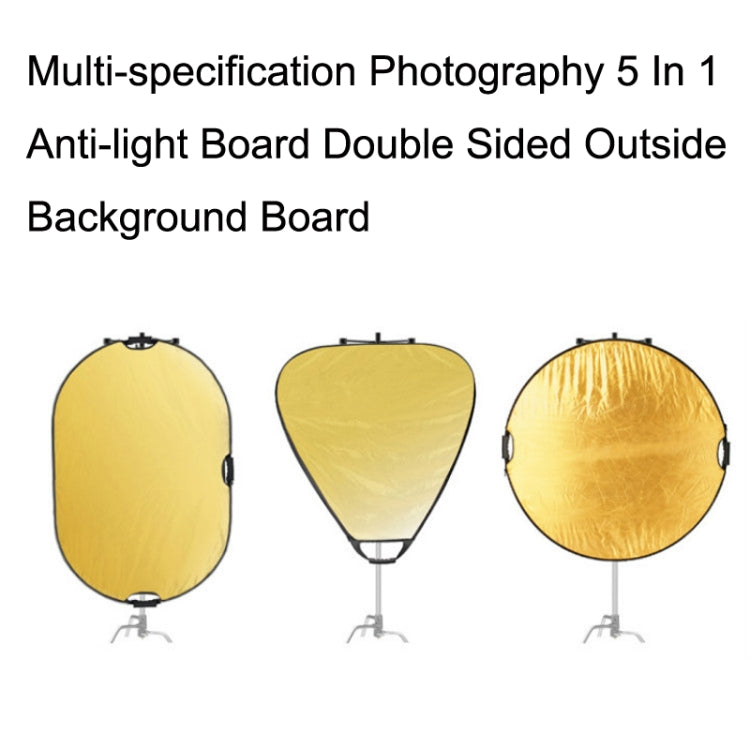 Selens  5 In 1 (Gold / Silver  / White / Black / Soft Light) Folding Reflector Board, Size: 80x120cm -  by Selens | Online Shopping UK | buy2fix