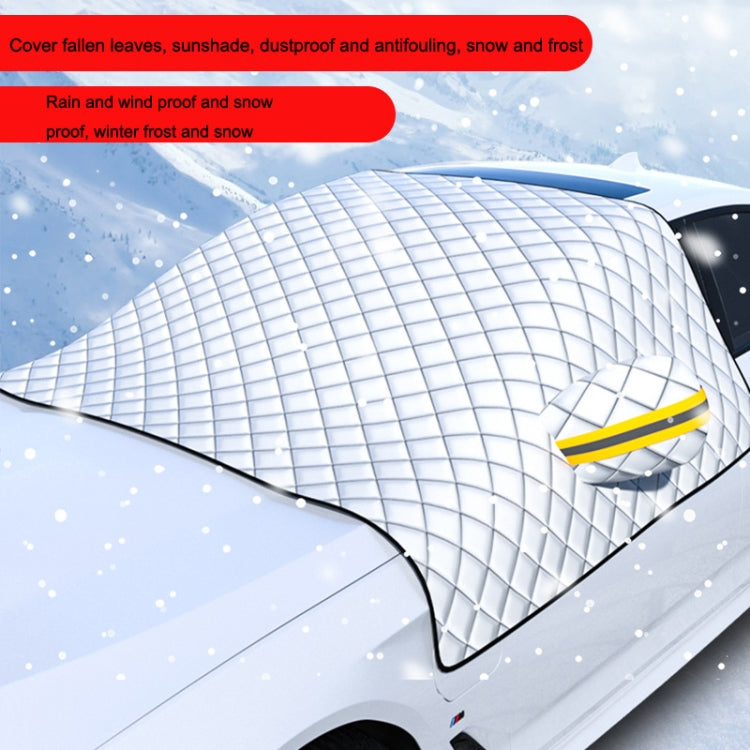 SUITU R-3945 Car Winter Front Glass Snow Shield Defrost Sunshade Thickened Car Clothing, Style: Non-magnet Clip Door - In Car by SUITU | Online Shopping UK | buy2fix