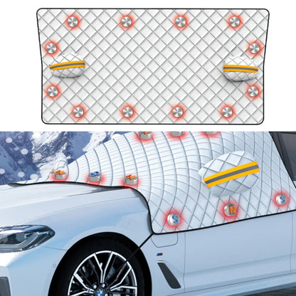 SUITU R-3945 Car Winter Front Glass Snow Shield Defrost Sunshade Thickened Car Clothing, Style: 12 Magnets Three Layers Thickened - Window Foils & Solar Protection by SUITU | Online Shopping UK | buy2fix