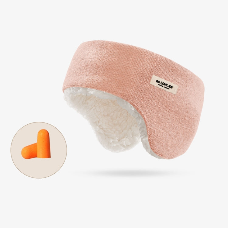 Golovejoy Winter Warm Soundproof Earmuffs + Earplugs Set Sleep Eye Mask(Pink) - Eye Masks by buy2fix | Online Shopping UK | buy2fix