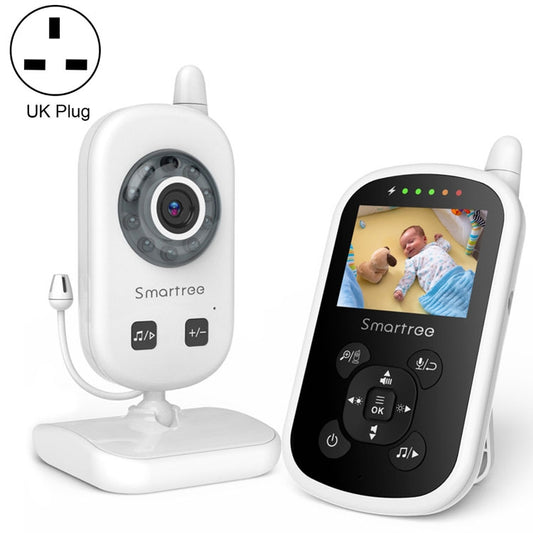 UU24 2.4 Inch Wireless Baby Monitor Camera Temperature Monitor 2 Way Audio VOX Lullaby UK Plug - Security by buy2fix | Online Shopping UK | buy2fix