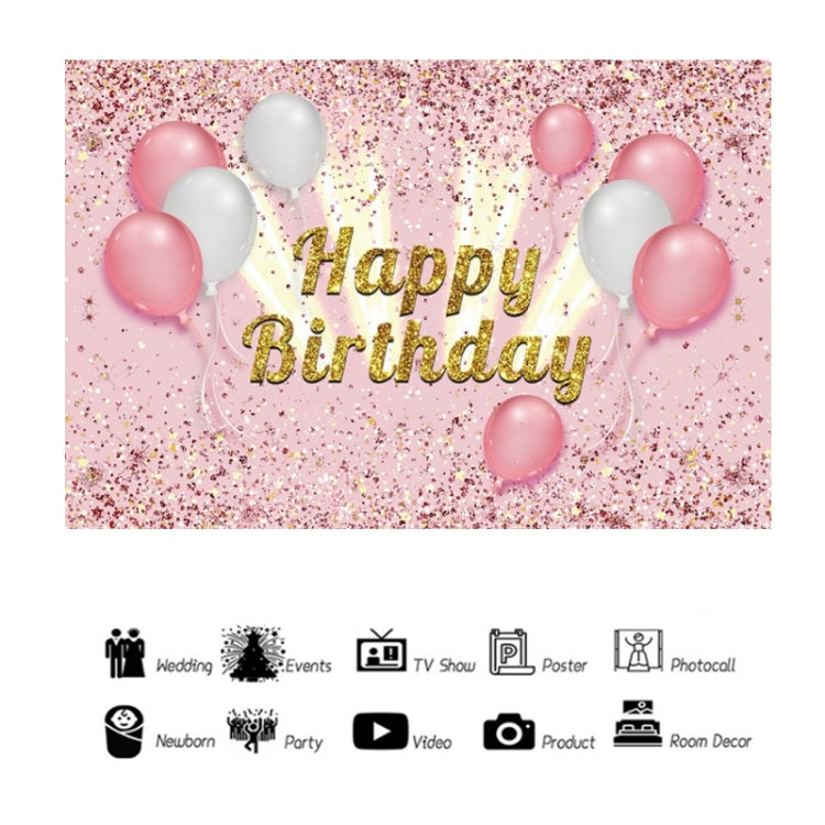 1.5x1m Cartoon Digital Birthday Balloon Party Scene Photographic Backdrop(MDT10356) - Camera Accessories by buy2fix | Online Shopping UK | buy2fix