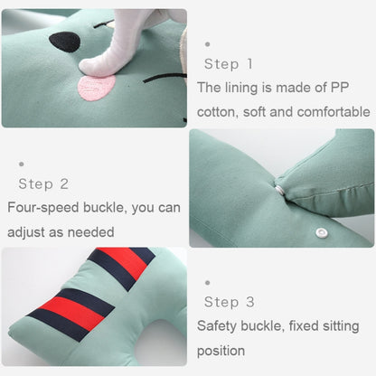 8146 Cartoon Adjustable Car Children Sleep Safety Belt U-shaped Neck Pillow(Pink Fox) - In Car by buy2fix | Online Shopping UK | buy2fix