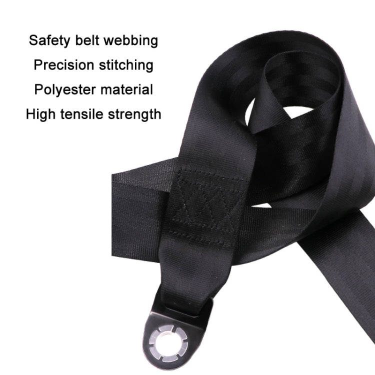 Universal 3-point Car Retrofit Seat Belt With Emergency Locking(Iron Buckle) - In Car by buy2fix | Online Shopping UK | buy2fix