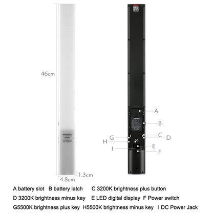 YONGNUO YN360S SLR LED Fill Light Stick Handheld Camera Lights External Photo Lamp, Style: Standard - Camera Accessories by YONGNUO | Online Shopping UK | buy2fix